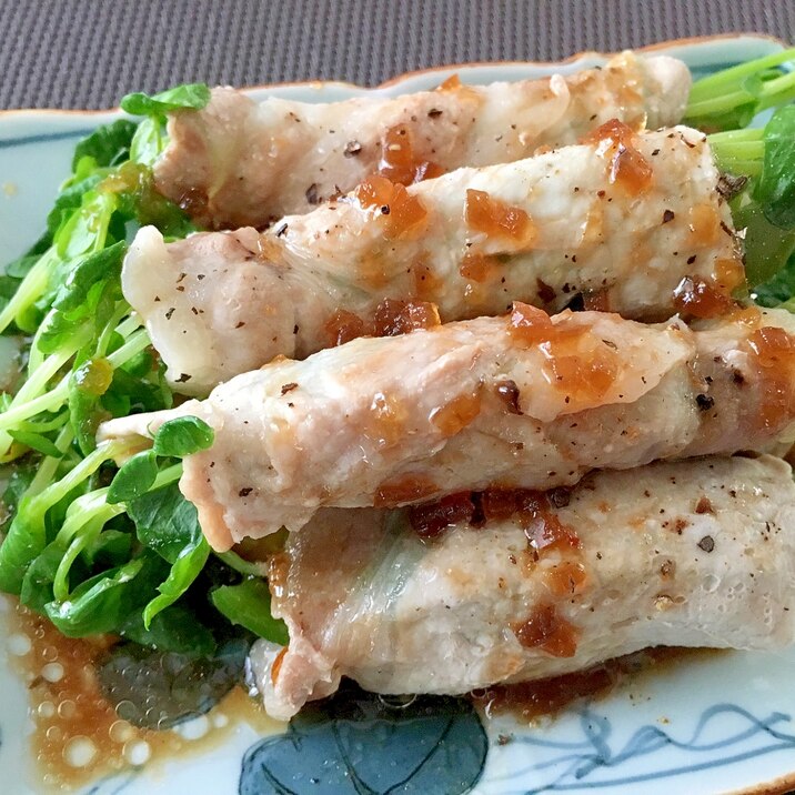 夏のレンチンメニュー 豆苗とピーマンの豚肉巻き レシピ 作り方 By Balletmom 楽天レシピ